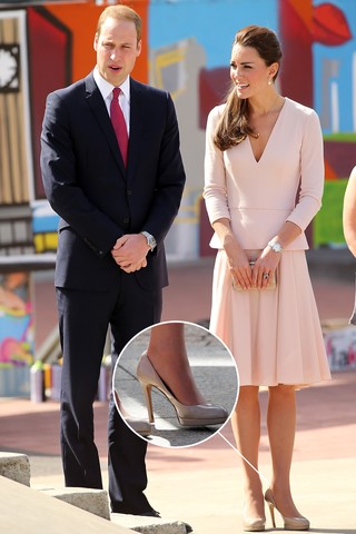 Sapato de Kate Middleton (Foto: Agência Getty Images - Agência AFP)