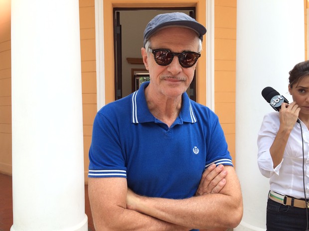 Marcos Caruso no velório do ator Paulo Goulart (Foto: Iwi Onodera/EGO)