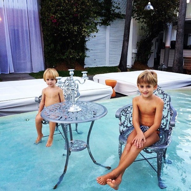 Guy e Noah, filhos de Danielle Winits (Foto: Instagram / Reprodução)