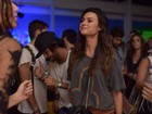 Thaila Ayala termina a noite em 'trenzinho' de festa pós-Rock in Rio