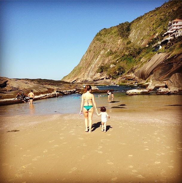Fernanda Pontes e a filha (Foto: Instagram/Reprodução)