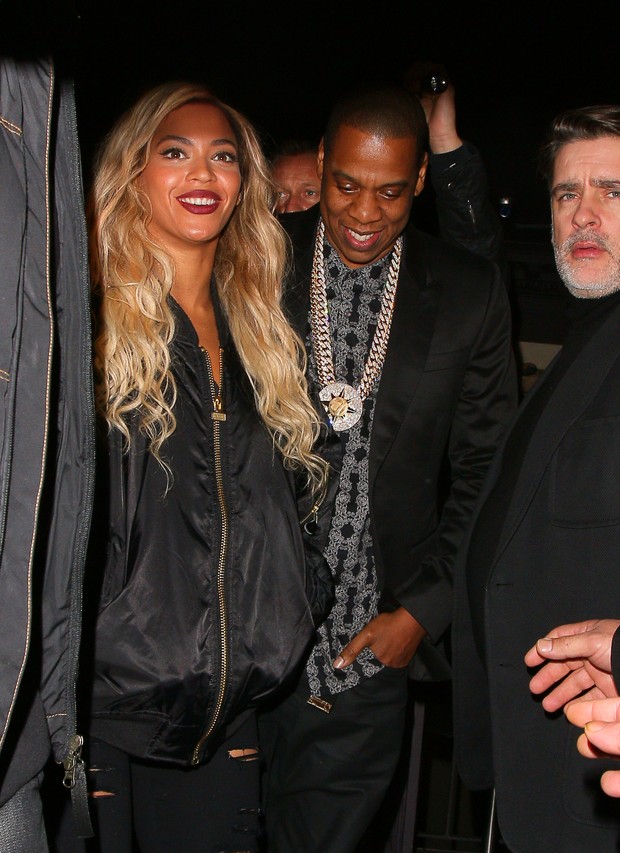 Beyoncé e Jay Z em Londres  (Foto: Agência Getty Images)
