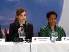 Emma Watson milita por mulheres em fórum econômico em Davos