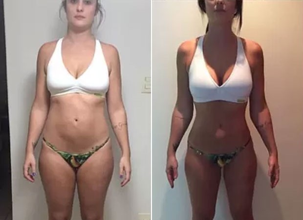 Thais Machado antes e depois de perder os dez quilos (Foto: Instagram / Reprodução)