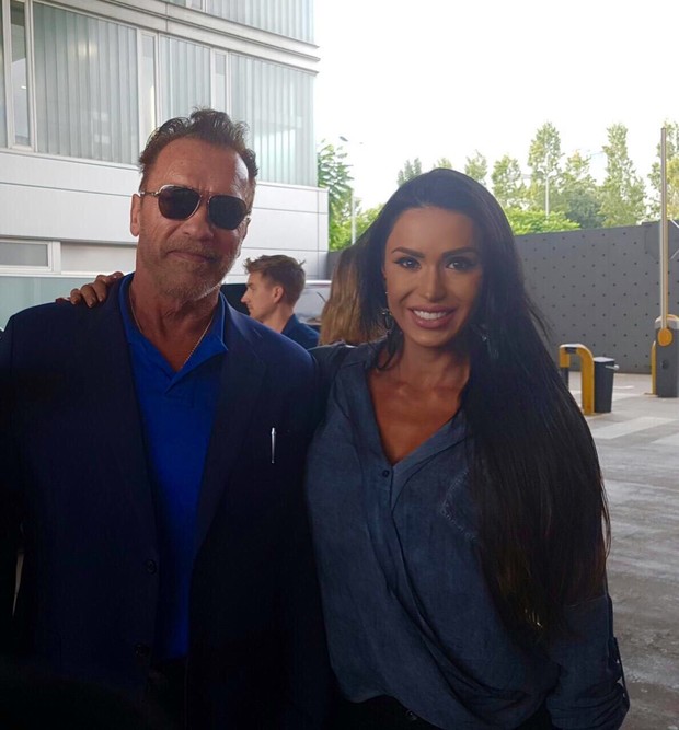 Arnold Schwarzenegger e Gracyanne Barbosa (Foto: R2assessoria/Divulgação)