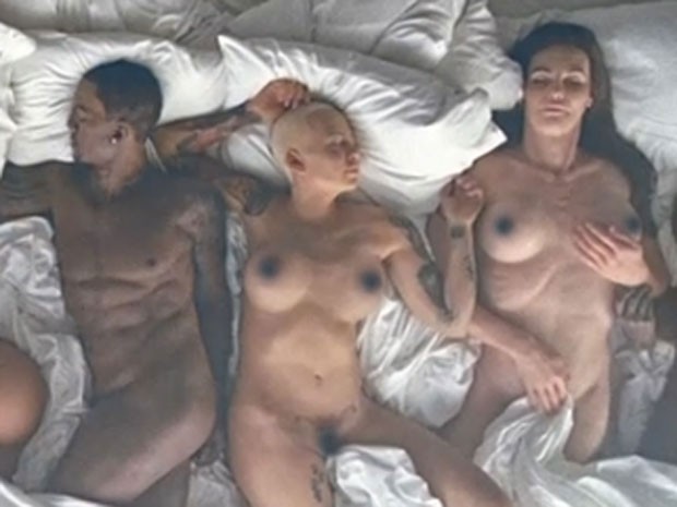 Ray J, Amber Rose e Caitlyn Jenner são retratados em clipe (Foto: Reprodução)