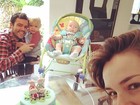 Regiane Alves celebra 3 meses do filho Antônio: 'Como o tempo voa'
