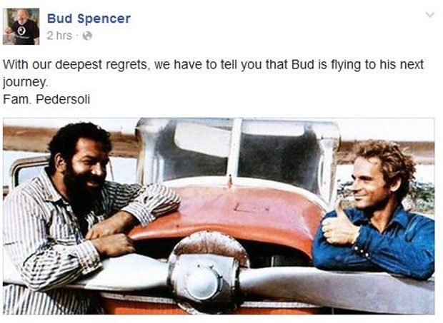 Bud Spencer (Foto: Facebook / Reprodução)