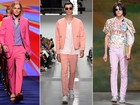 Tons de rosa, metálicos, xadrez... Veja as tendências das semanas de moda masculina de Londres e Milão