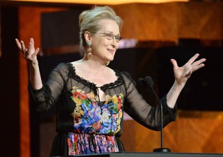 Meryl Streep em premiação em Los Angeles, nos Estados Unidos (Foto: Frazer Harrison/ Getty Images/ AFP)