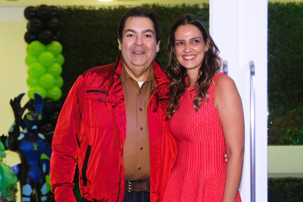 Faustão com a esposa Luciana Cardoso (Foto: Manuela Scarpa/Photo Rio News)