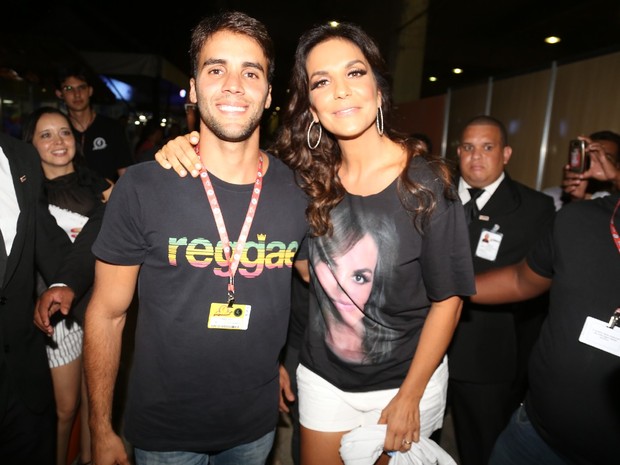 Ivete Sangalo e o marido, daniel Cady, no Festival de Verão de Salvador, na Bahia (Foto: Fred Pontes/ Foto Rio News)