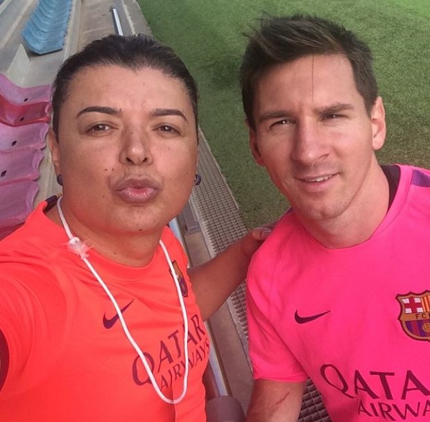 David Brazil e Messi (Foto: Reprodução/ Instagram)