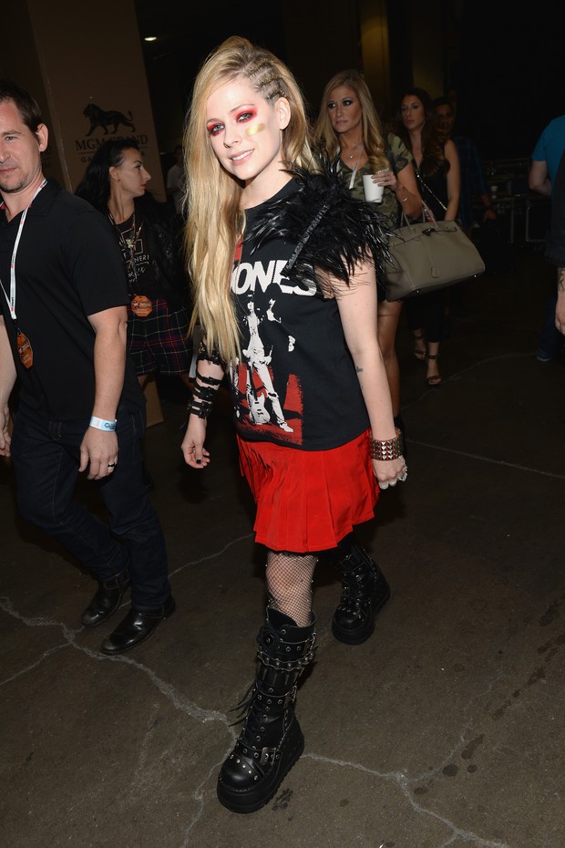 Avril Lavigne em evento em Las Vegas (Foto: AFP / Agência)