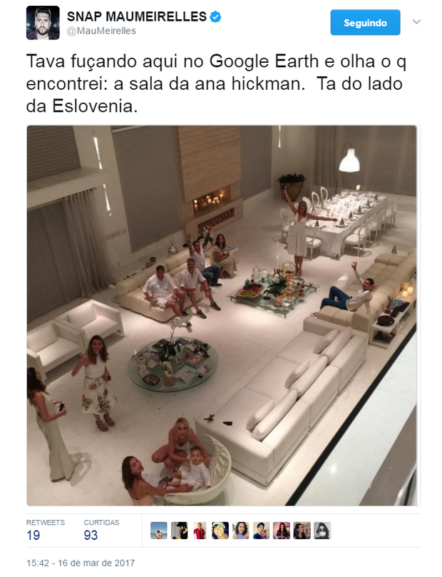 Comentários sobre a mansão de Ana Hickmann (Foto: Reprodução/Twitter)