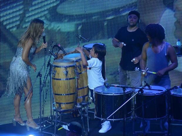 Ivete Sangalo com o filho, Marcelo (Foto: Francisco Cepeda/AgNews)