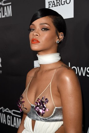 Rihanna em evento em Los Angeles, nos Estados Unidos (Foto: Jason Merritt/ Getty Images/ AFP)