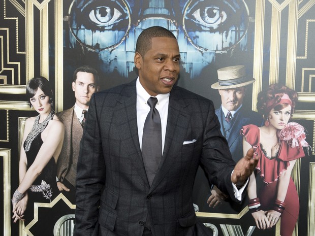 Jay-Z em première de filme em Nova York, nos Estados Unidos (Foto: Don Emmert/ AFP)