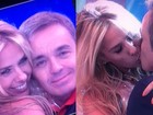 Gugu Liberato publica foto dando beijão em Adriane Galisteu