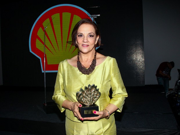 Denise Del Vecchio em prêmio de teatro em São Paulo (Foto: Manuela Scarpa/ Foto Rio News)