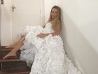 Cristina Mortágua aparece vestida de noiva: 'Dá vontade de casar de novo'