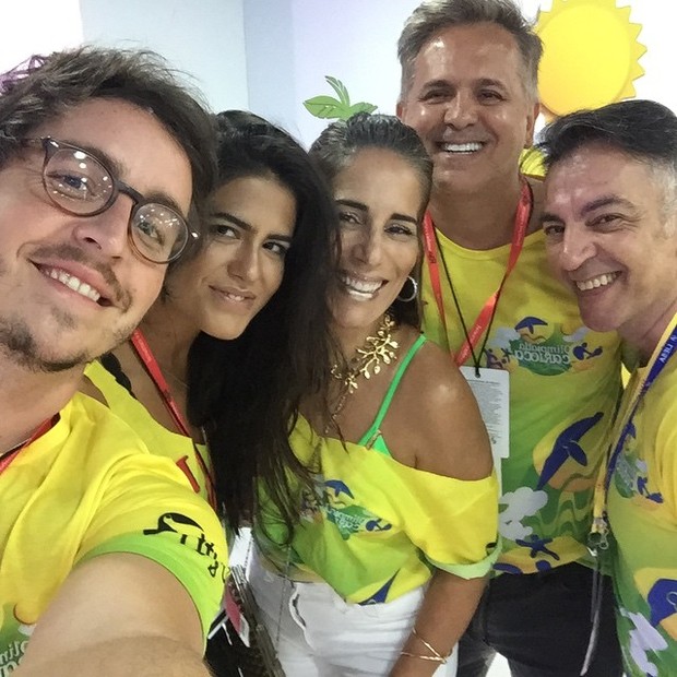 Wagner Santisteban, Antonia Morais, Glória Pires, Orlando Morais e um amigo (Foto: Reprodução / Instagram)