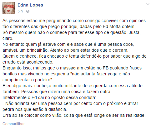 Edna Lopes (Foto: Facebook / Reprodução)