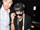 Justin Bieber curte noitada com morena após show