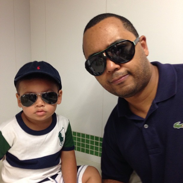 Dudu Nobre com o filho (Foto: Instagram/ Reprodução)