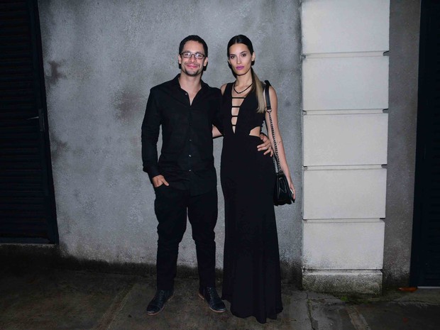 Rainer Cadete e a namorada, Taianne Raveli, em festa em São Paulo (Foto: Leo Franco/ Ag. News)