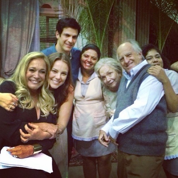 Susana Vieira, Paolla Oliveira, Mateus Solano, Nathalia Timberg e Ary Fontoura (Foto: Instagram)
