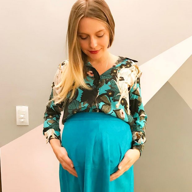 Vitoria Frate exibe o barrigão de gravidez (Foto: Instagram/ Reprodução)