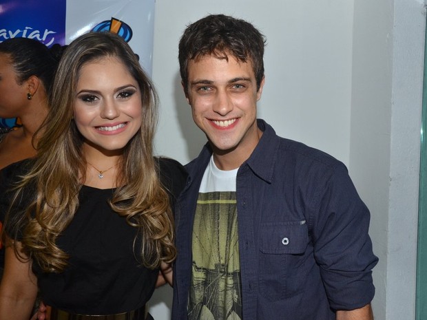 Jessika Alves e Ronny Kriwat em evento em Fortaleza (Foto: Denilson Silva/ Ag. News)