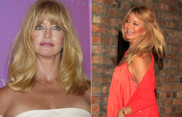 Goldie Hawn - Antes e Depois (Foto: Agência Grosby Group - Gabriel Reis e Delson Silva / Agnews)