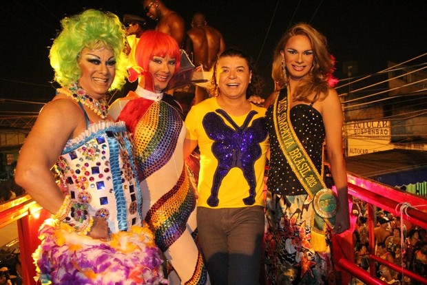 David Brazil em Parada Gay (Foto: Rodrigo dos Anjos / AgNews)