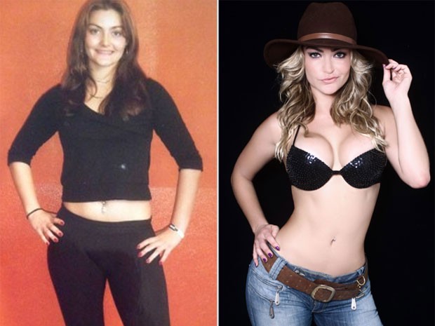 Laura Keller: antes e depois (Foto: Divulgação)