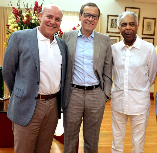  Paulo Muller , Paulo Niemayer e Gilberto Gil (Foto: Cristina Granato)