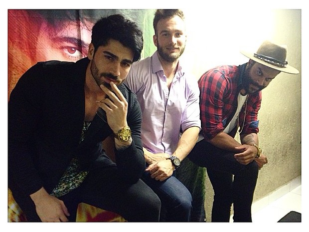 Ex-BBBs Rodrigão, Wesley e Alan em Contagem, Minas Gerais (Foto: Instagram/ Reprodução)
