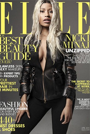 Nicki Minaj na capa da Elle (Foto: Divulgação / Elle Magazine)