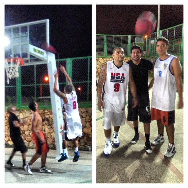 Naldo jogando basquete (Foto: Reprodução/Instagram)