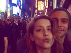 Sophia Abrahão e Sergio Malheiros fazem passeio romântico em NY
