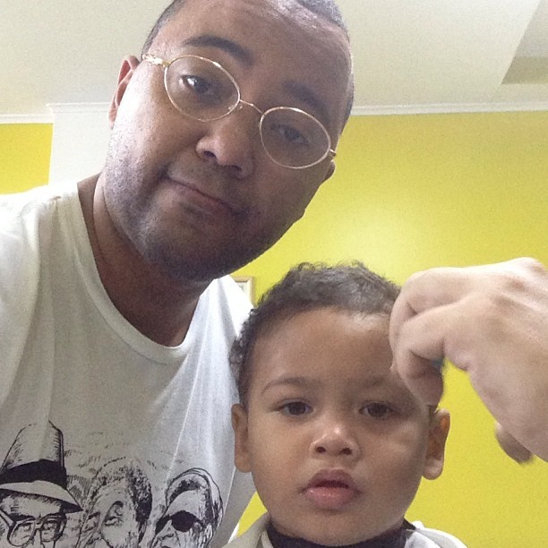 Dudu Nobre e o filho (Foto: Instagram/Reprodução)