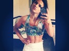 Jade Barbosa mostra corpo sarado e faz charme em foto: 'Partiu treino'