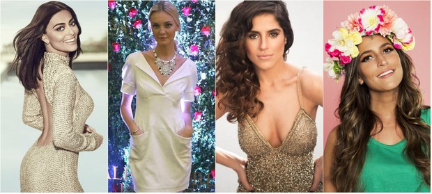 Juliana Paes, Carol Trentini, Camila Camargo e Maria Joanna contam a cor do look para a festa da virada (Foto: Reprodução do Instagram)