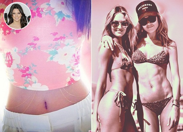 Body Chain - Kendal Jenner e Candice Swanepoel (Foto: Instagram / Reprodução)