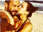 Malvino Salvador curte praia com Kyra Gracie e posta foto romântica