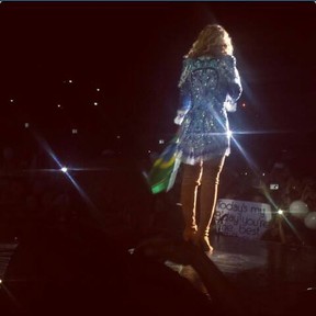 Beyoncé em show no estádio do Mineirão, em Belo Horizonte, Minas Gerais (Foto: Instagram/ Reprodução)