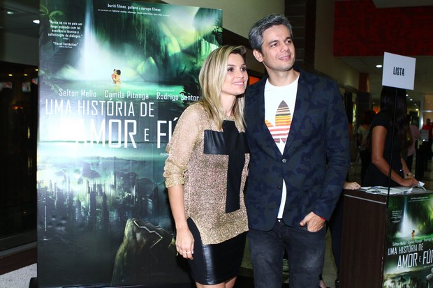 Flávia Alessandra e Otaviano Costa (Foto: Raphael Mesquita/ Foto Rio News)