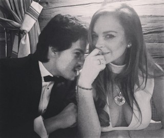Egor Tarabasov e Lindsay Lohan  (Foto: Instagram / Reprodução)