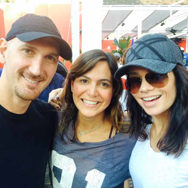 Nalbert, Carol Sampaio e  Amanda Lee (Foto: Instagram / Reprodução)